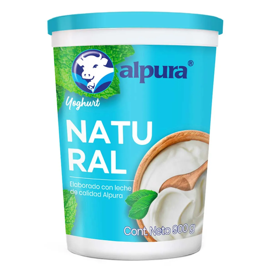 YOGHURT ALPURA NATURAL 12/900GRS