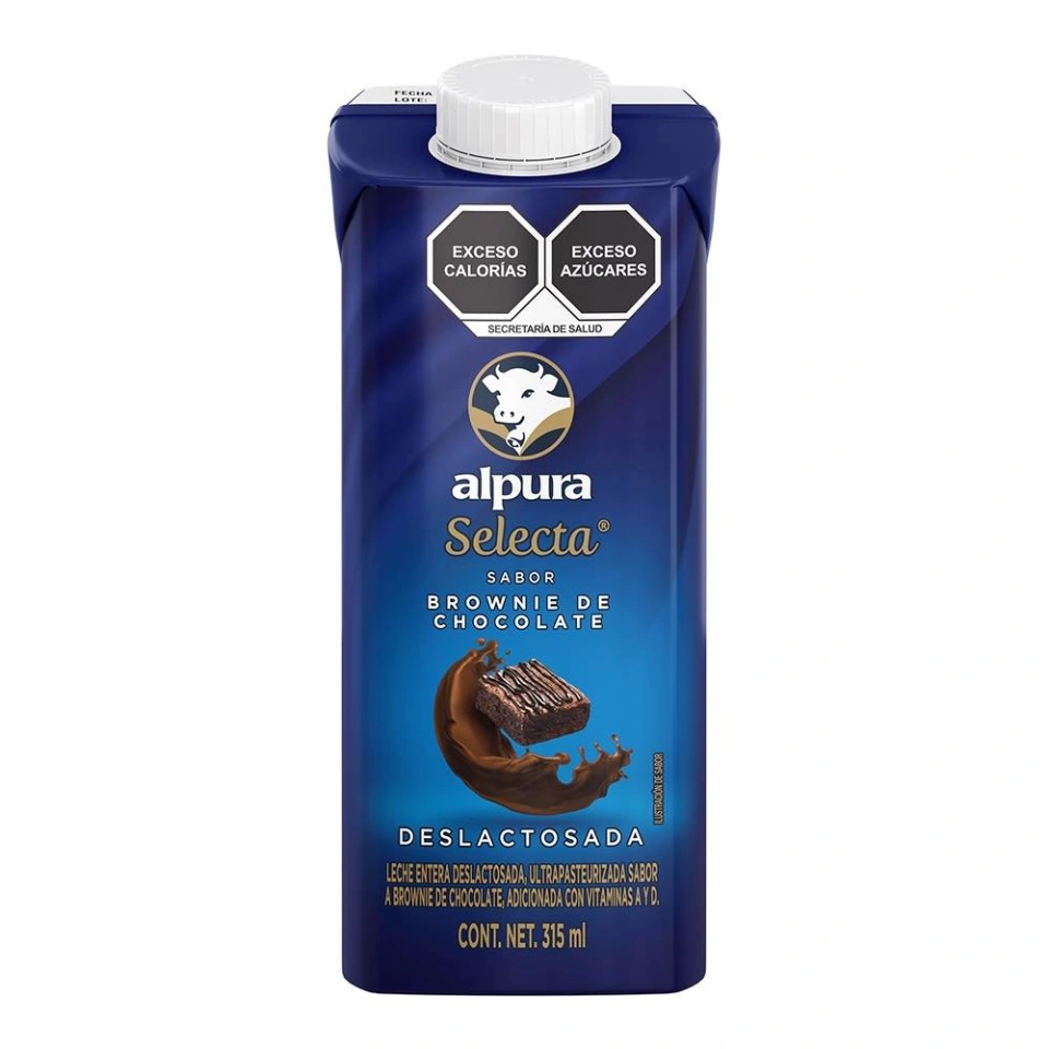 LECHE ALPURA SELECTA BROWNIE 8/315ML