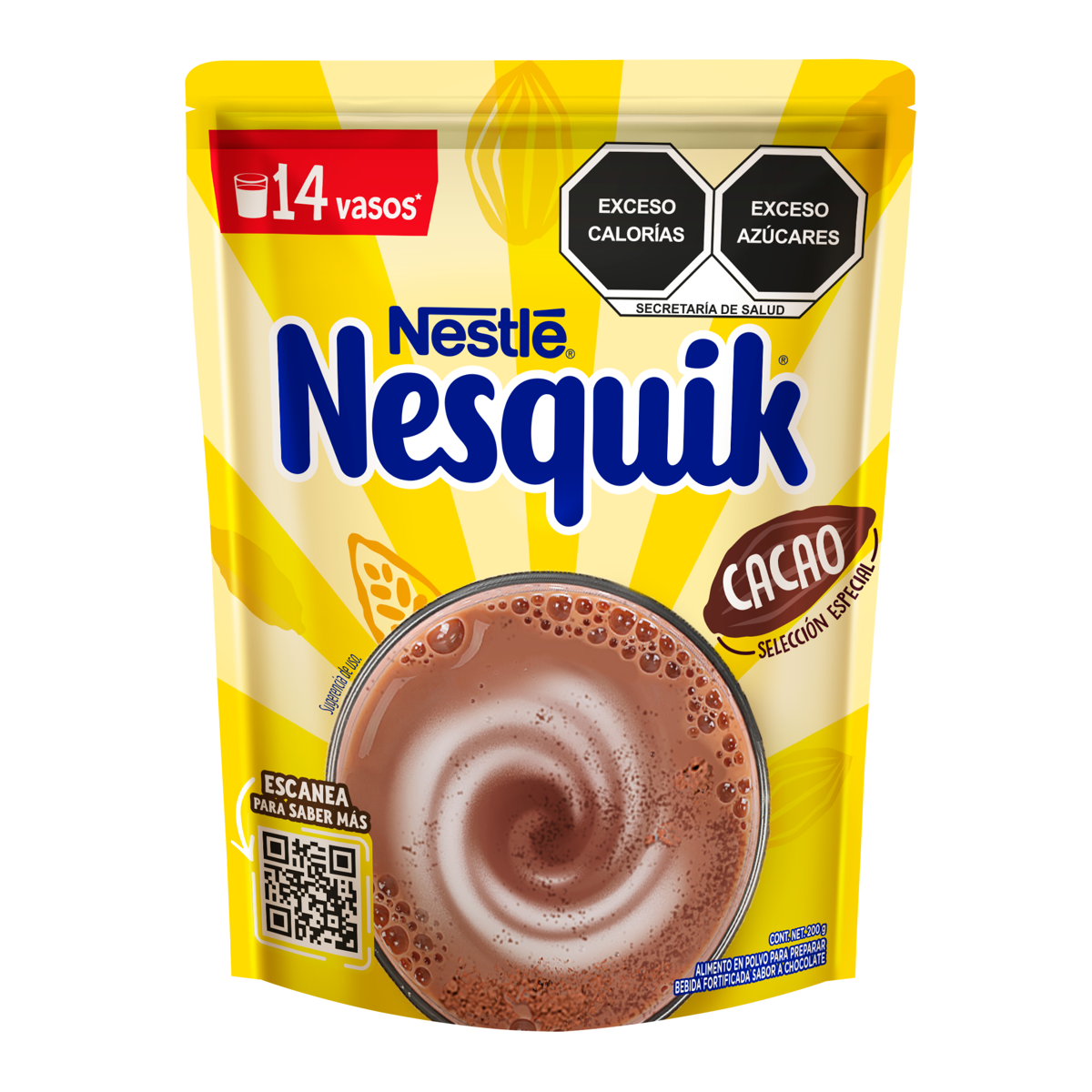 Alimento en Polvo Nesquik Sabor Chocolate 200g