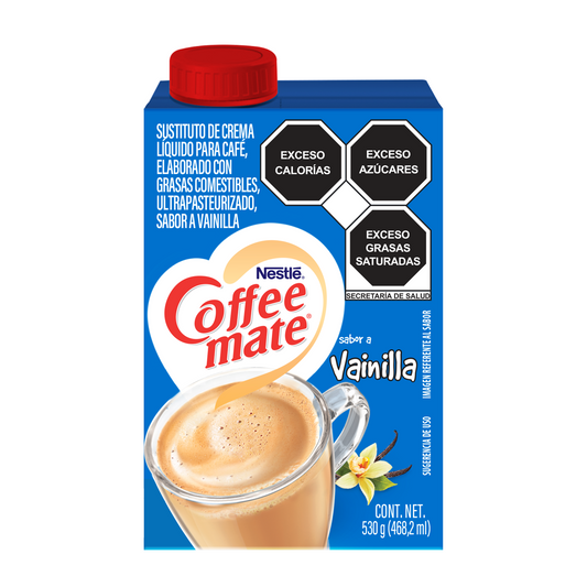 Sustituto de Crema para Café Coffee Mate Líquido Sabor Vainilla 530g