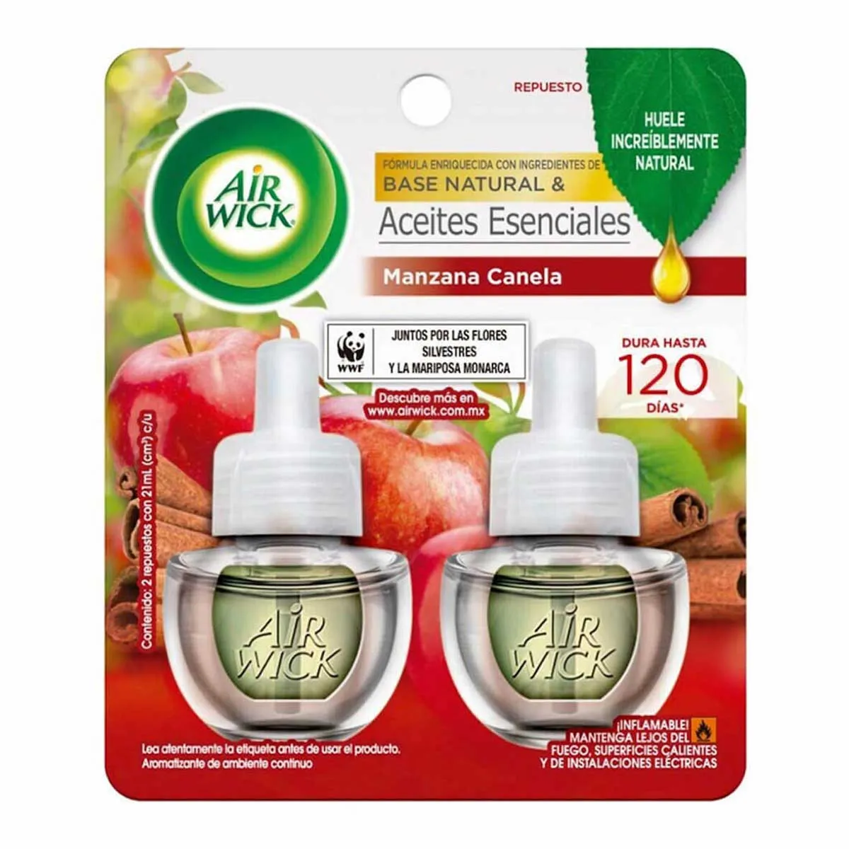 AIR WICK ELEC 6/21ML REP MANZA/CANE