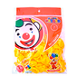 GLOBO PAYASO NUM 7 AMARILLO 50/100 PZAS