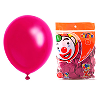 GLOBO PAYASO NUM 9 FUCSIA 50/100 PZAS