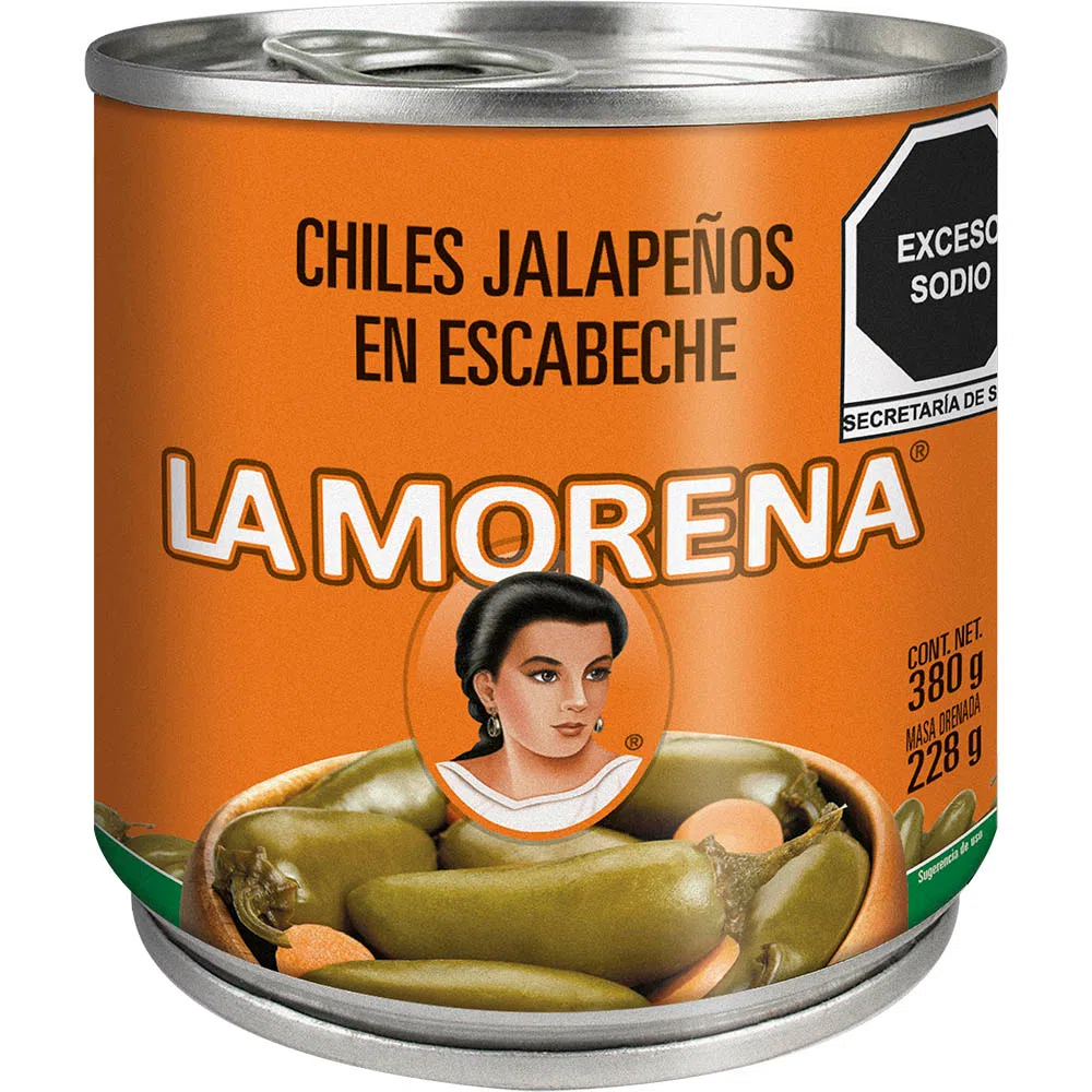 CHILES MORENA JALAPENOS 24/380GR