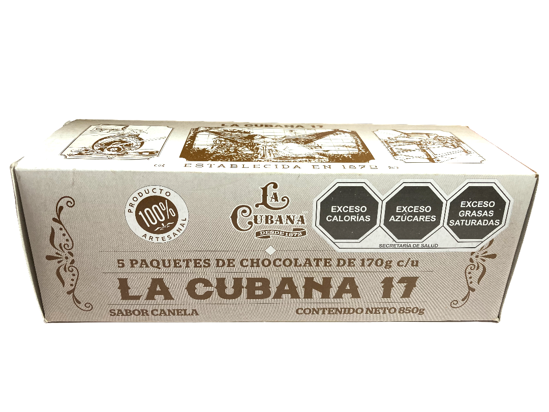 CHOC.LA CUBANA NO.17 30/850 G