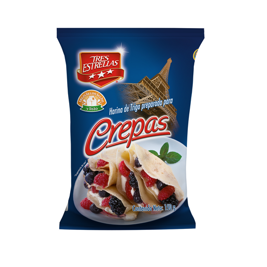Harina Para Crepas Tres Estrellas 150 G
