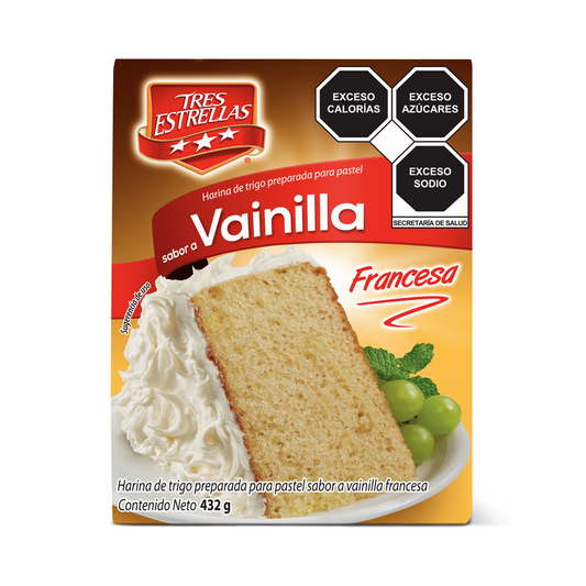 Pastel Vainilla Tres Estrellas 432 G