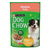 DOG CHOW POUCH 12/1/100 GR POLLO