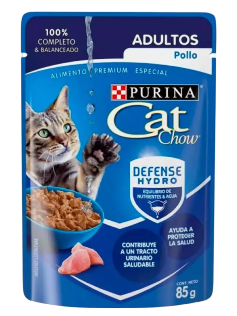 CAT CHOW POUCH 12/1/85 GR POLLO