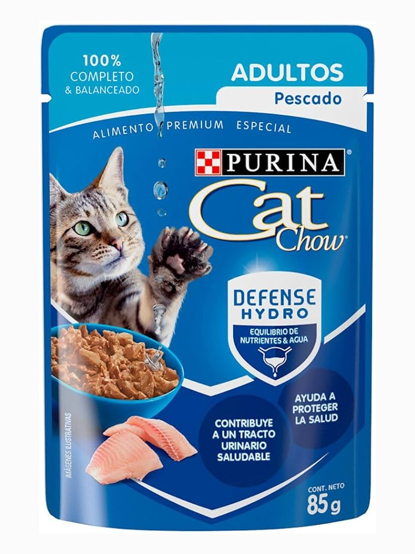 CAT CHOW POUCH 12/1/85 GR PESCADO