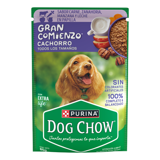 DOG CHOW SOBRE CARNE CACHORRO 12/85 GR