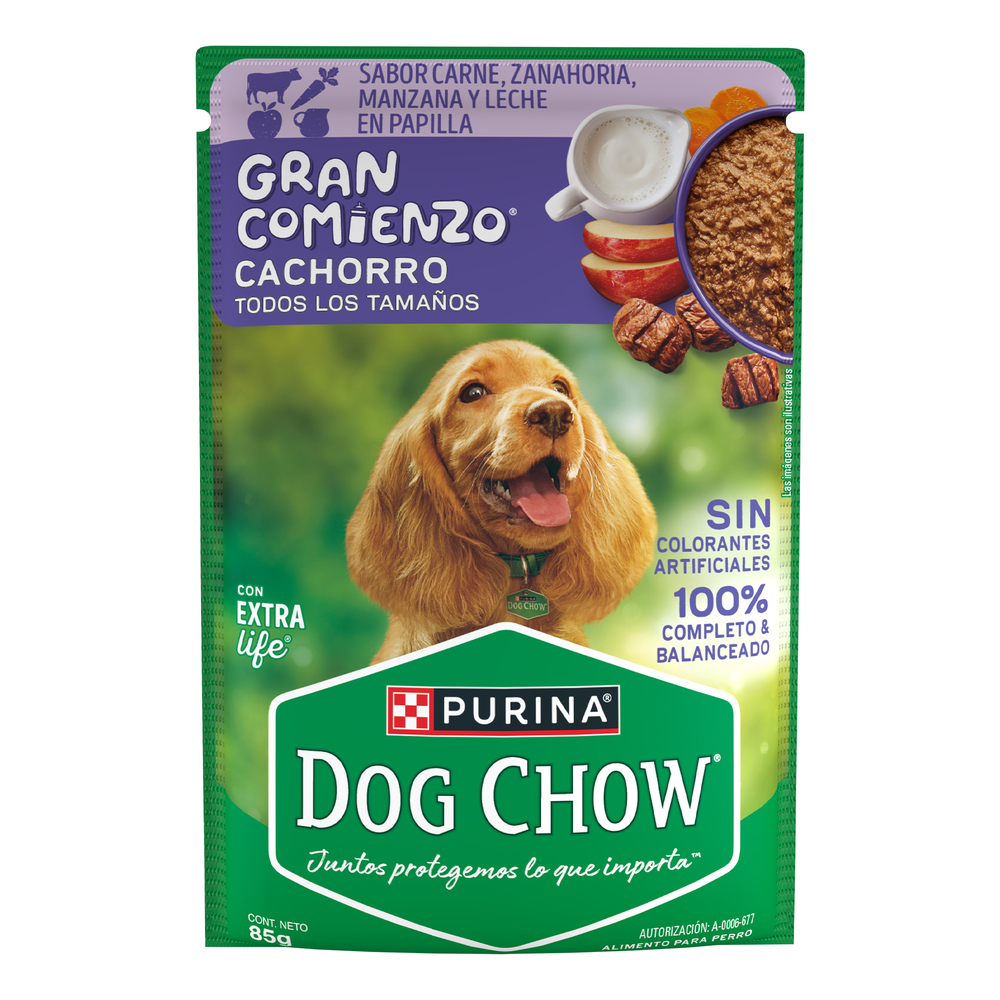 DOG CHOW SOBRE CARNE CACHORRO 12/85 GR