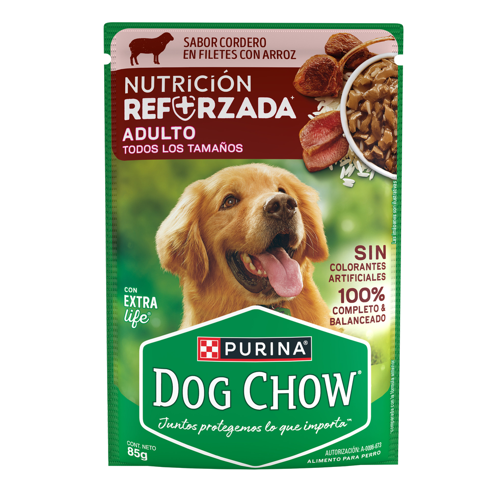 DOG CHOW SOBRE CORDERO  12/85 GR