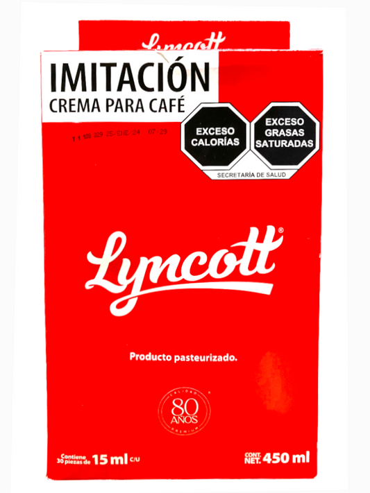 CREMA PARA CAFE LYNCOTT 30 PZ