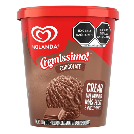 HELADO HOLANDA 12/900 ml CHOCOLATE