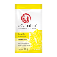 COLORANTE CABALLITO 16GR AMARILLO LUM/12