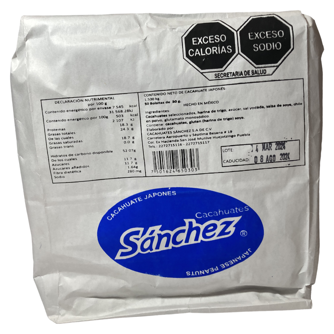 SANCHEZ JAPONES 30 GR 9/50 PZ