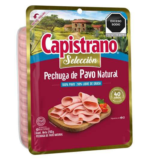 PECHUGA NATURAL CAPISTRANO 250GRS