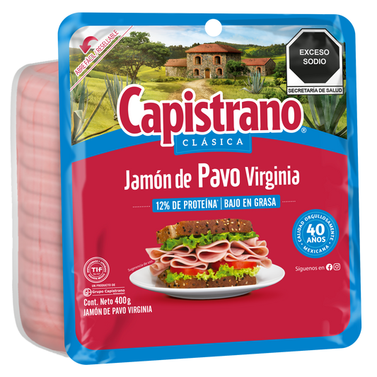 JAMON VIRGINIA PAVO CAPISTRANO 400GRS