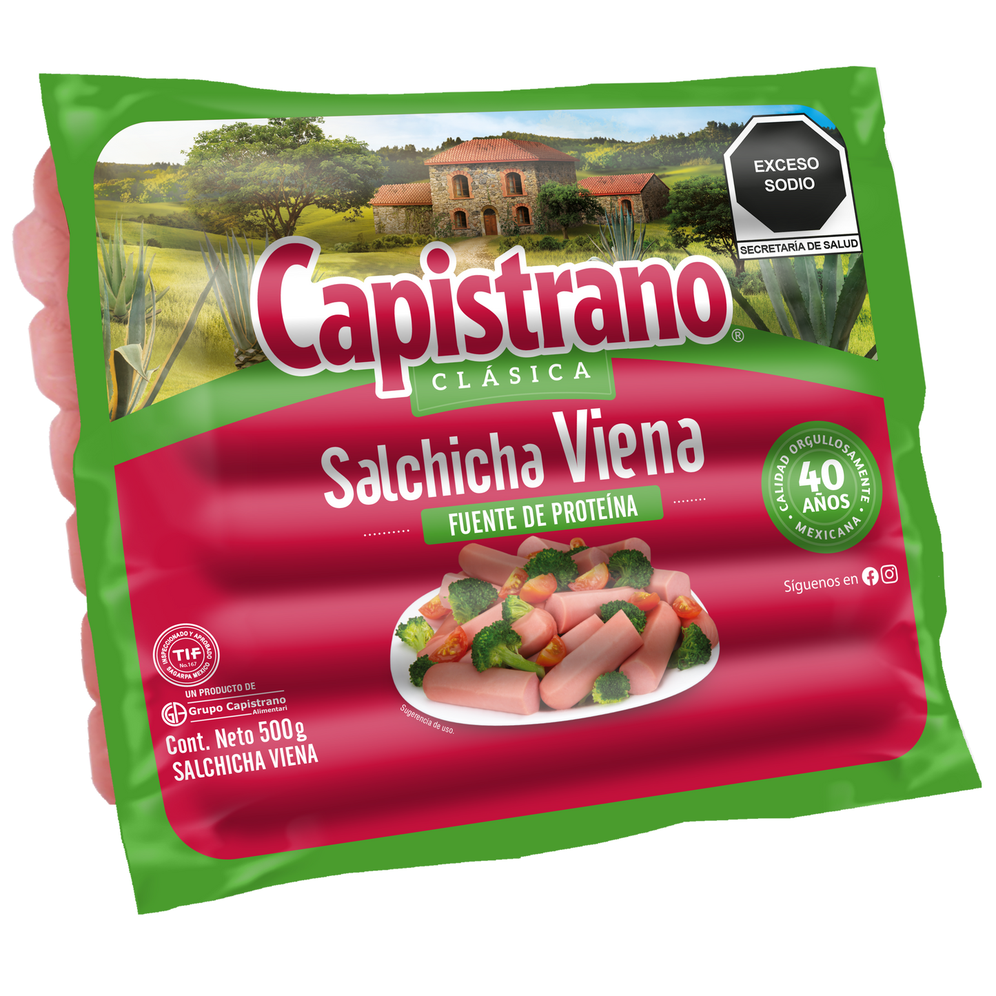 SALCHICHA VIENA CAPISTRANO 500GRS