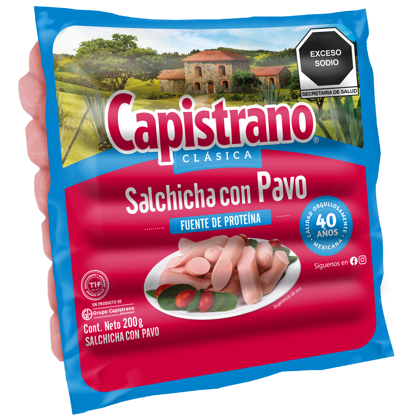 SALCHICHA PAVO CAPISTRANO 266 grs