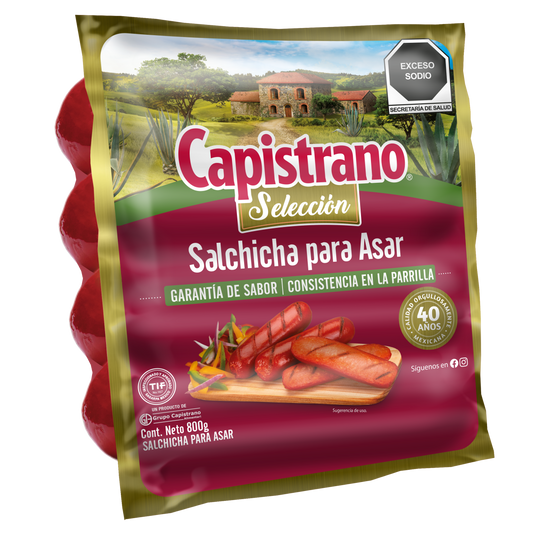 SALCHICHA P/ASAR CAPISTRANO 800GRS