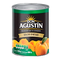 DURAZNO D AGUSTIN 12/800GR MITADES