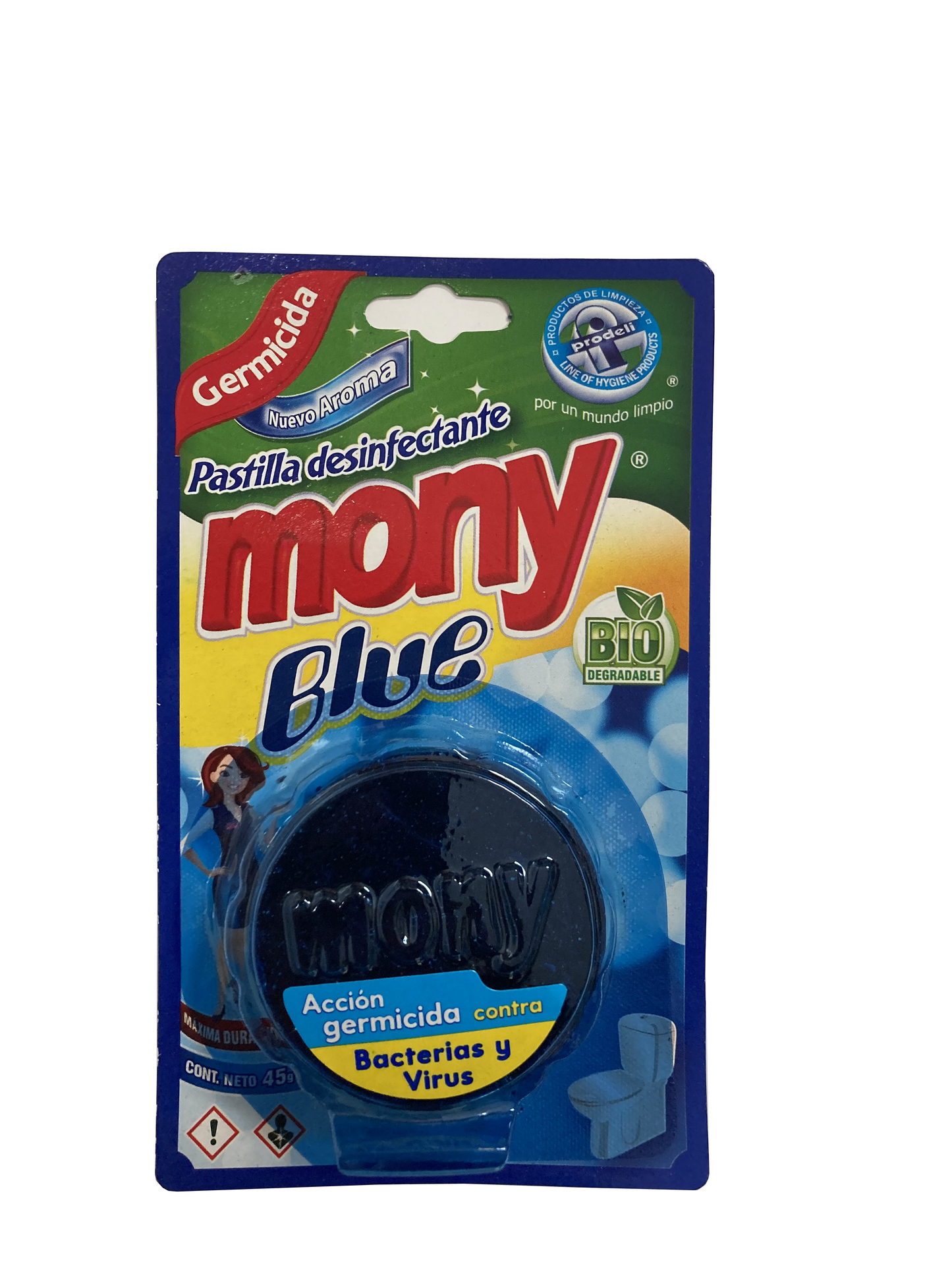 PASTILLA SANIT.AZUL 45GR MONY E/24