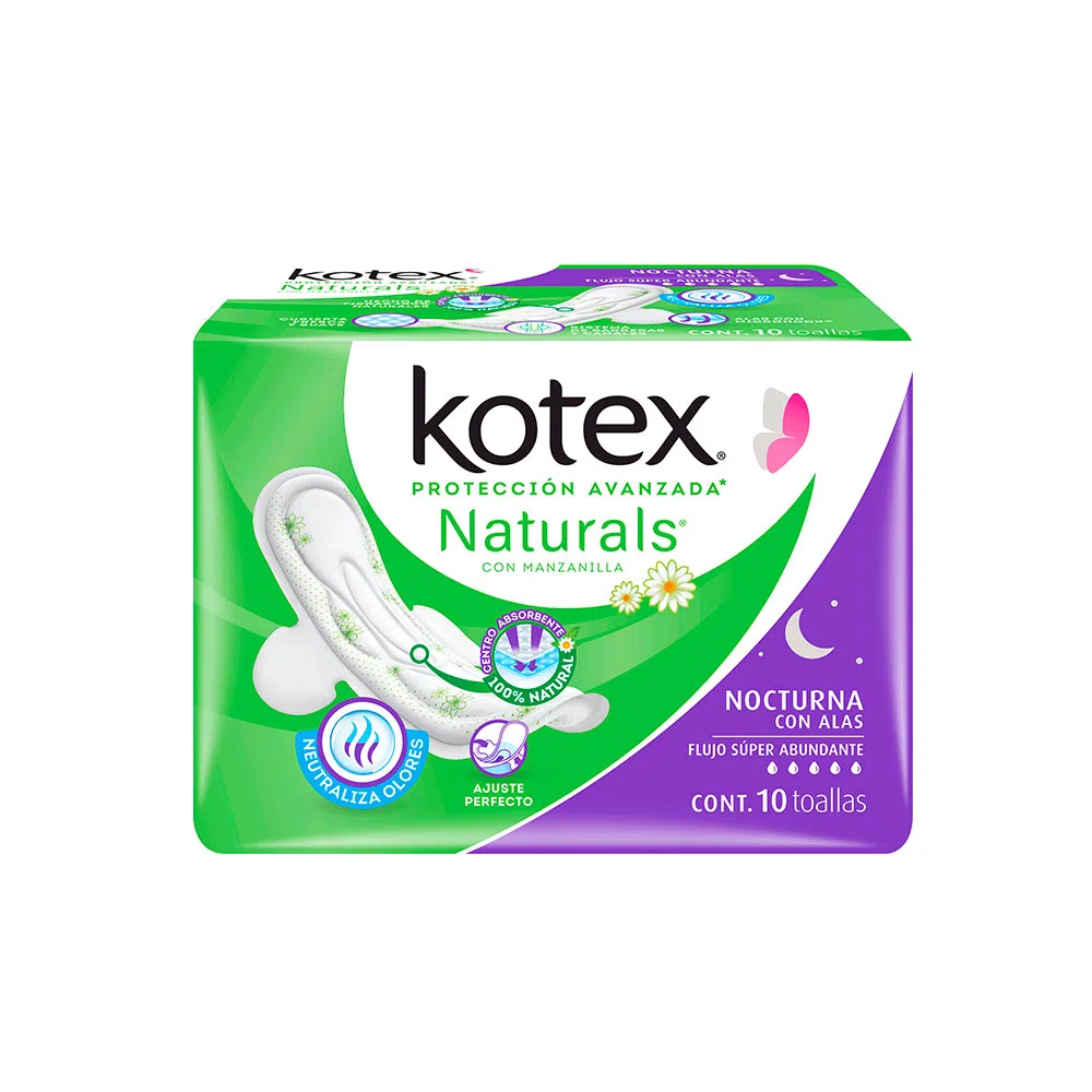 KOTEX MANZ.NOCTURNA C/A 8/10 PZA