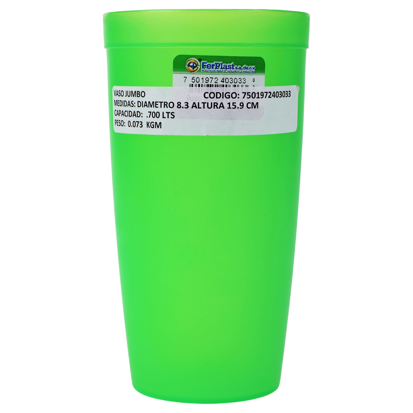 VASO JUMBO FEP E/100