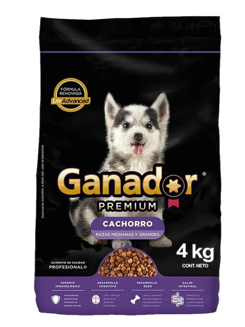 GANADOR PREMIUM CACHORRO 5/4 KG.