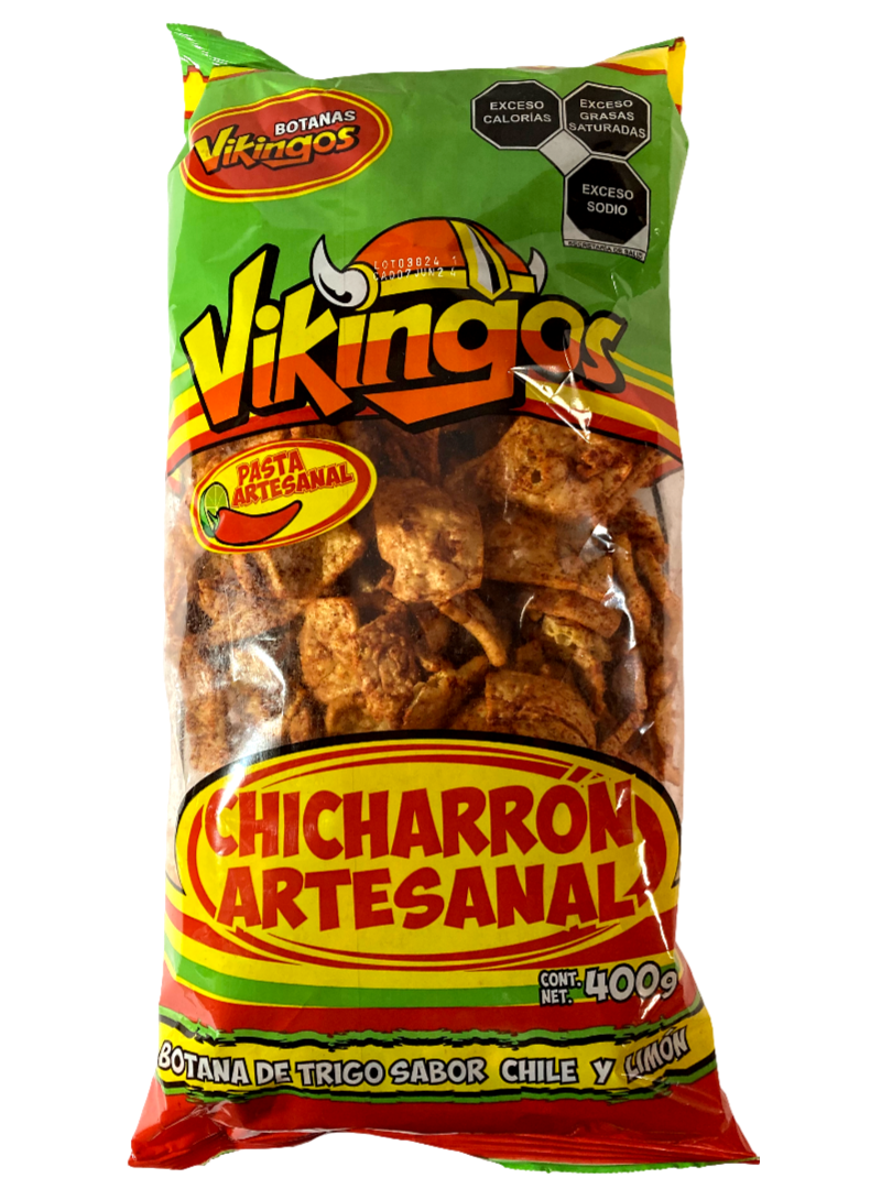 VIKINGOS CHICHARRON 8/400 GR