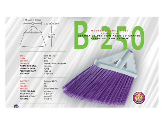 ESCOBA S/BAS ABA GDE BONITA B250/12