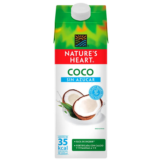 LECHE COCO NATURE HEART 12/946ML S/A