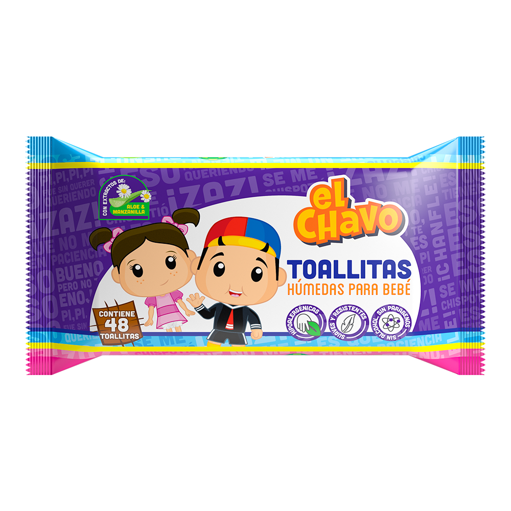 TOALLITAS HUM.EL CHAVO 18/48 PZAS