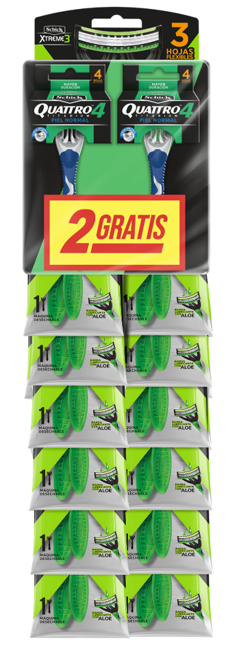 SCHICK RAST.3 XTREME 12/12 MAS QUATT.
