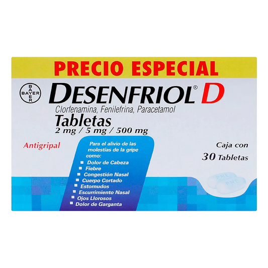 DESENFRIOL D 162/30 TABS