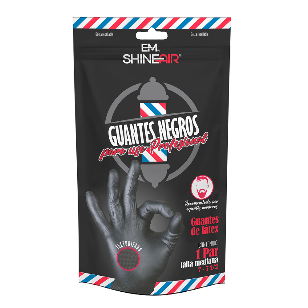 GUANTE NEGRO CABELLO T/MEDIANO /200