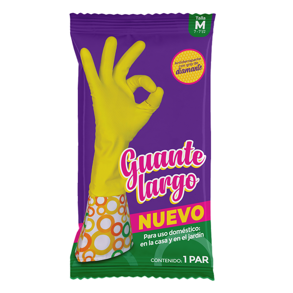 GUANTE DOM LARGO T/MED GLS1M E/48