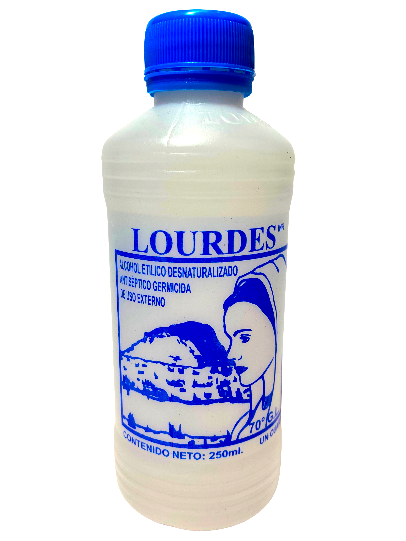 ALCOHOL LOURDES AZUL 36/250 ML