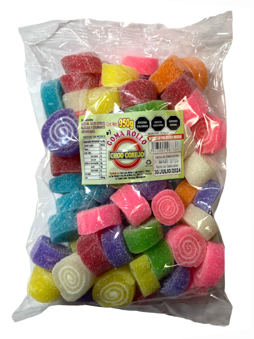 CHOOCONEJO GOMA ROLLO 10/950G