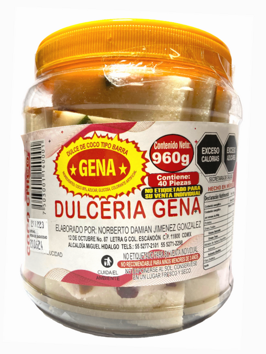 GENA BARRA DE COCO 20/40 PZ