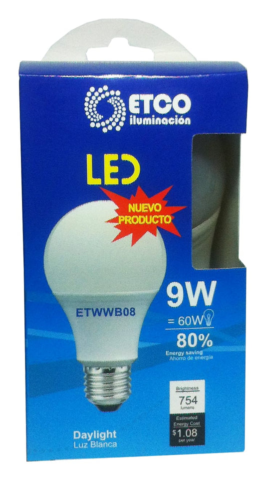 ETCO FOCO LED LUZ BCA 12/9 WATTS