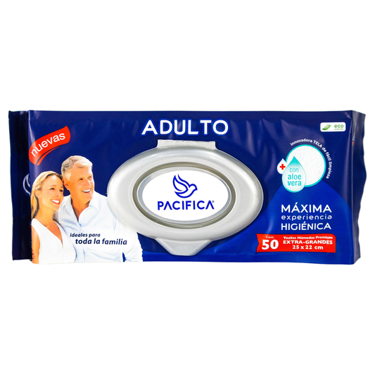 TOALLITAS HUM.ADULTO PACIF.12/50 PZAS