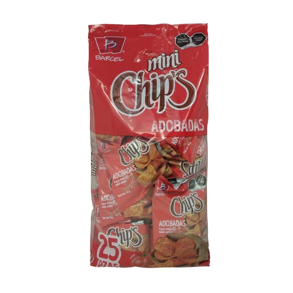 BARCEL MINI CHIPS ADOBADAS 5/25 PZAS