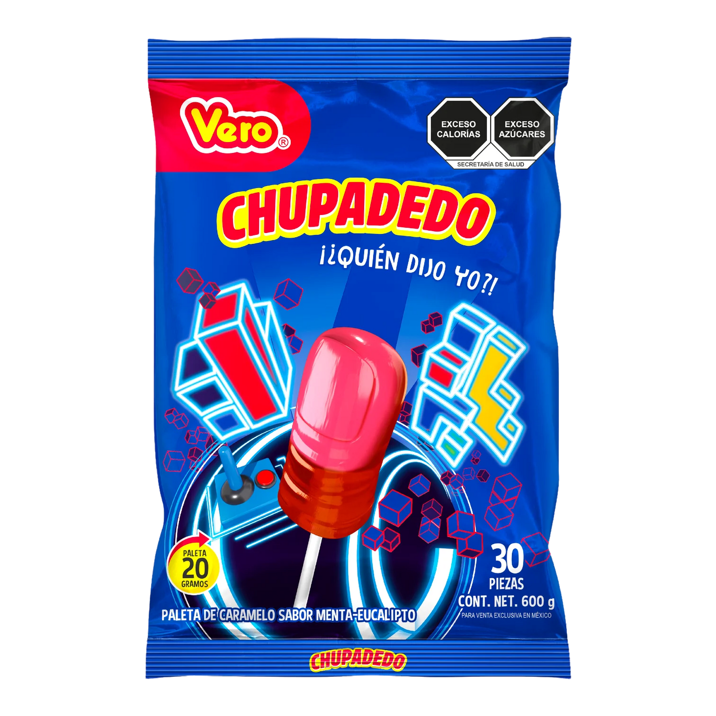 VERO PAL CHUPADEDO ROJO 24/30 PZAS