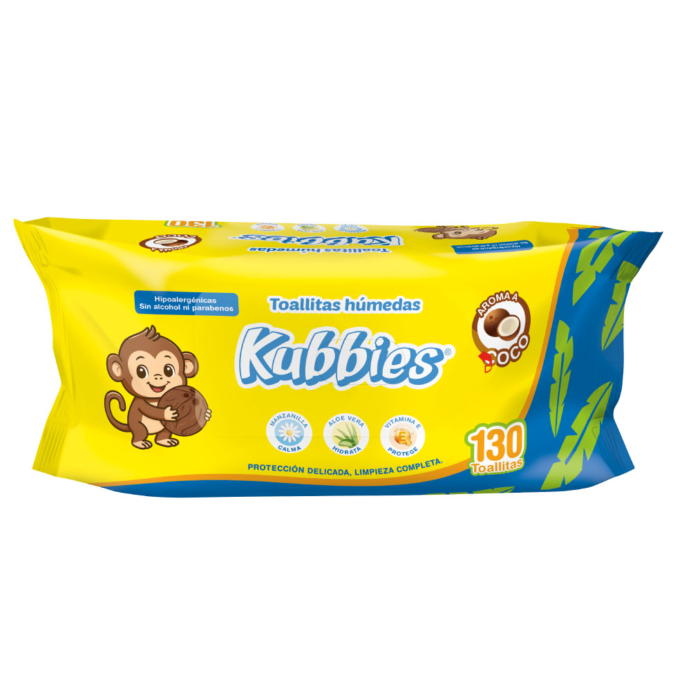 TOALLITAS HUM.KUBBIES 12/130 PZAS