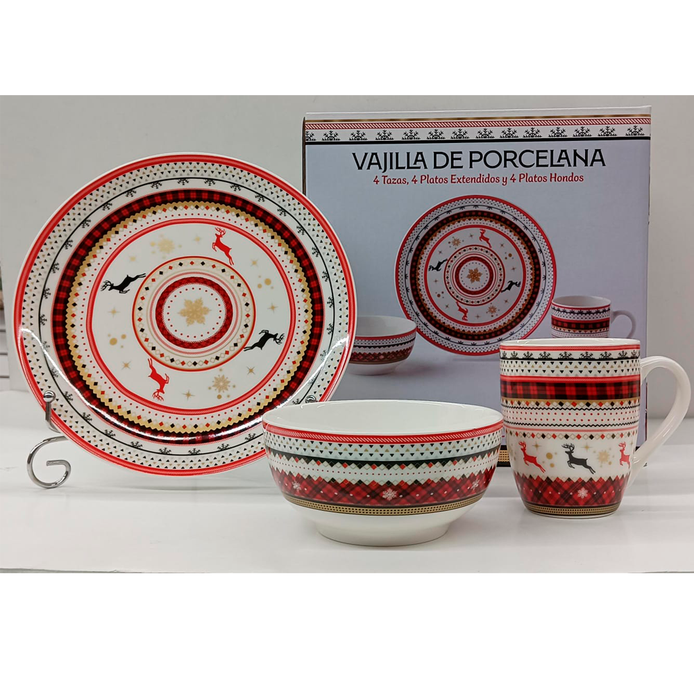 VAJILLA PORC NAV RJ/DOR 115-001X /1