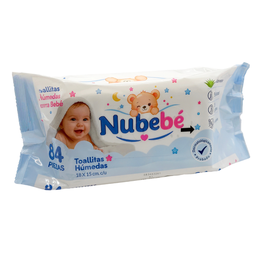 TOALLITA HUM.NUBEBE 24/84 PZAS