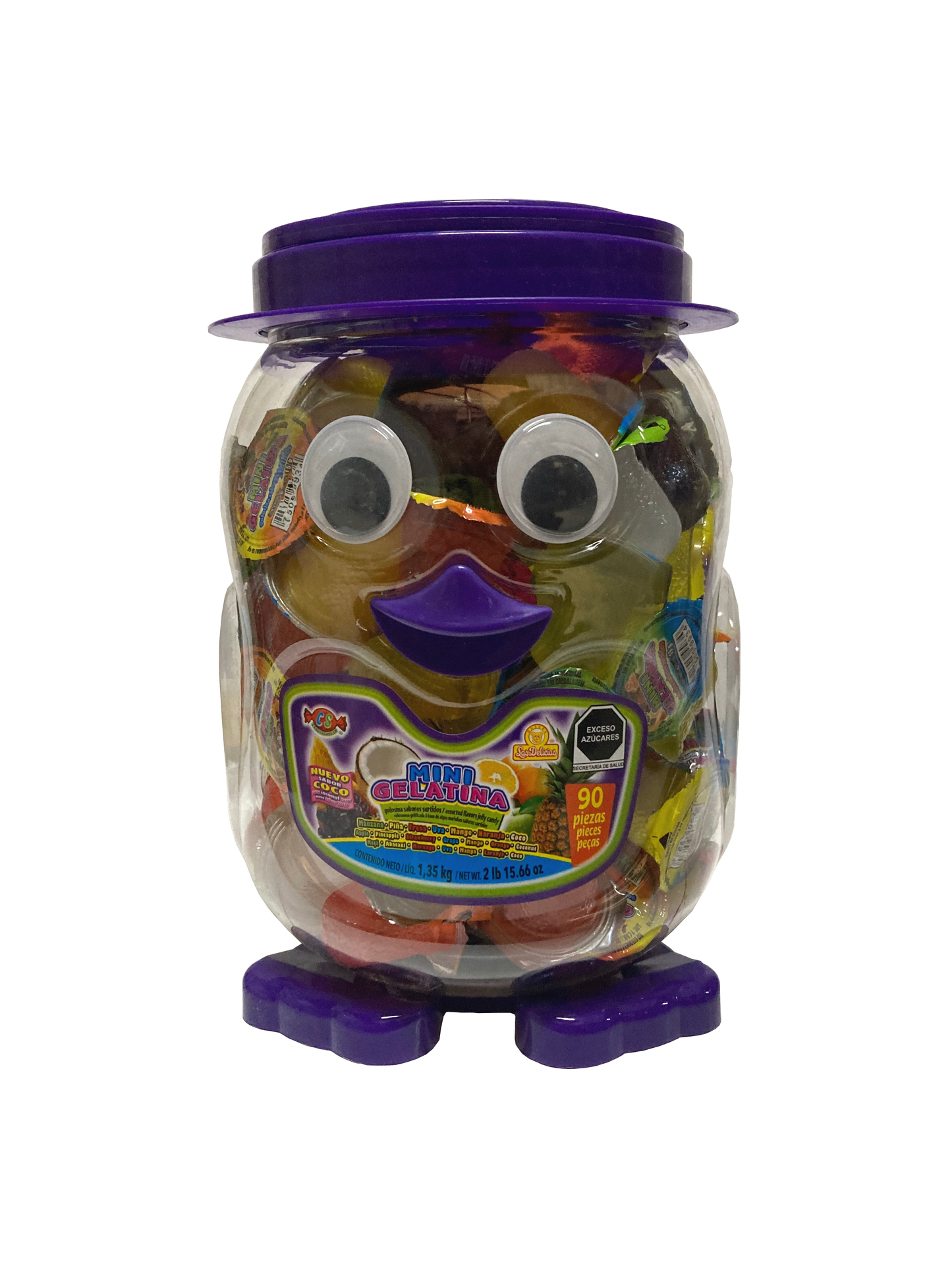 LAS DELIC MINI GEL PINGUINO 6/90P